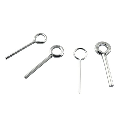 5IN1 Ring Allen Wrench Set - 5/64" 1/8" 5/32" 7/32" Allen Key Door Keys with 1 Keychain for Push Bar Panic Exit Device