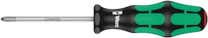 Wera - 5105650001 Kraftform Plus 334/6 Screwdriver Set with Rack and Lasertip, 6-Pieces, Multicolor, Slotted: 6.5x150mm, 3x80mm, 4x100mm, 5.5x125. Phillips: PH1x80, PH2x100
