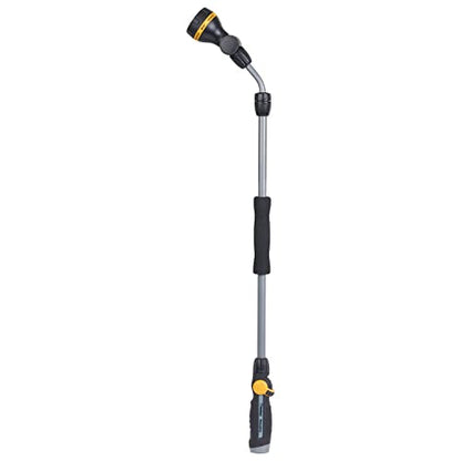 Melnor 65145AMZ RelaxGrip 8-Pattern Pivoting-Head QuickConnects Extension Wand, Black/Yellow