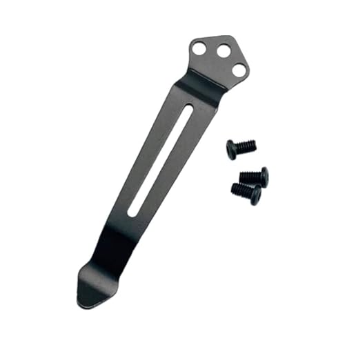 1x Black Deep Carry Pocket Knife Clip Replacement Tools Accessories + 3 Pocket Knife Screws Portable for Benchmade 535