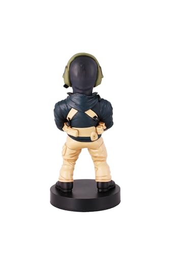 Power Up Factory Exquisite Gaming: Call of Duty: Lt. Simon "Ghost" Riley - Original Mobile Phone & Gaming Controller Holder, Device Stand, Cable Guys, Licensed Figure