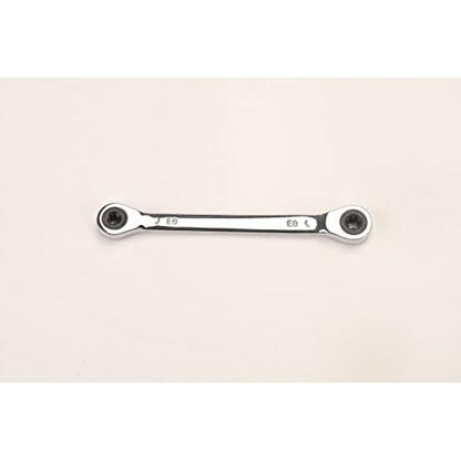 FLZOSPER E-Torx Double Box Ratcheting Wrench, E6x E8£¬Heavy Duty CR-V Box Ratchet Gear Spanner