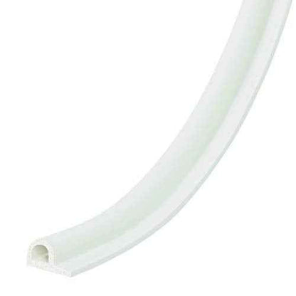 Frost King EPDM Rubber Self-Stick Weatherseal Tape, P-Section, 3/8" W, 7/32" T, 17 ft L, White