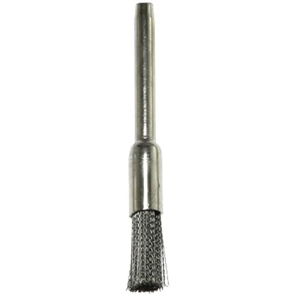 Wire Brush 15PCS Pen Shape 5mm End Brushes Stainless Steel Wire Brush 1/8" Shank for Compatible Rotary Tool