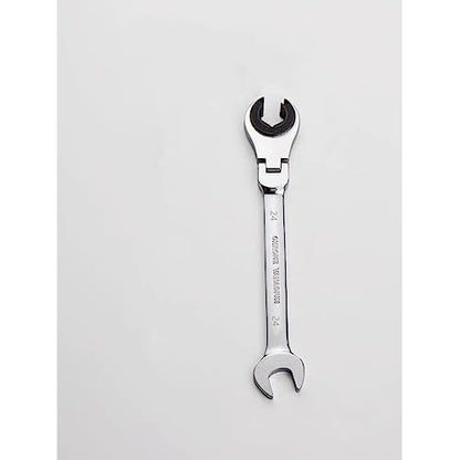 FLZOSPER 24mm Metric Fix Tubing Wrench£¬Flex-Head Gear Wrench, Ratcheting Fix Combination Wrench Spanner
