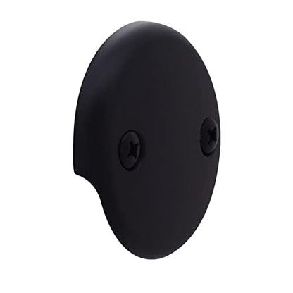 Westbrass CO531-62 5-1/4" Front Diverter Tub Spout with Tip-Toe Drain and 2-Hole Overflow Trim, Matte Black