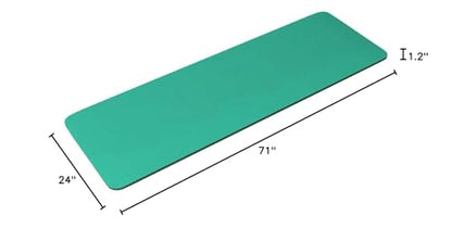 Fitvids Yoga Mat, 1/2-Inch Extra Thick High Density Exercise Mat, Anti-Tear Exercise Yoga Mat with Carrying Strap, Suitable for Various Yoga Exercises