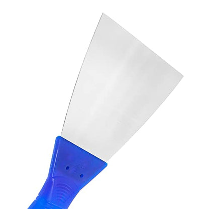 Putty Knife, 4 Inch Metal Steel Scraper, Plastic Handle Spackle Knives for Drywall, Decals, Wall paper, Patching, Painting, Taping, Scraping Coating