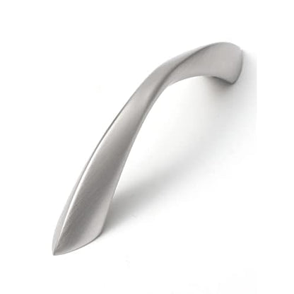 20 Pack Brushed Nickel Cabinet Pulls 3 Inch Arch Twisted Silver Handles Drawer Kitchen Cupboard Bathroom Dresser Cabinet Hardware Zinc Alloy