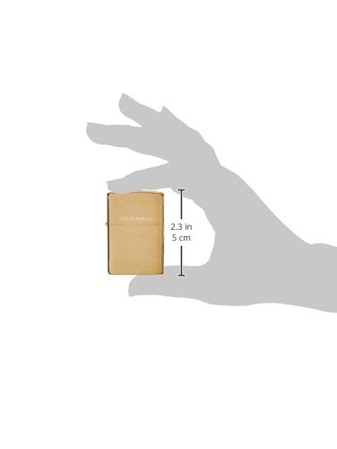 Zippo Lighter Solid brass with brushed finish