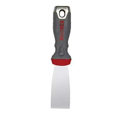 Warner 1-1/2" ProGrip Stiff Putty Knife, Stainless Steel with Hammer Cap, 90661