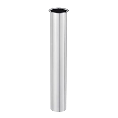 ZM Heavy-Duty Flanged Sink Tailpiece, 8 inch Length, 20GA Chrome (1-1/4'')
