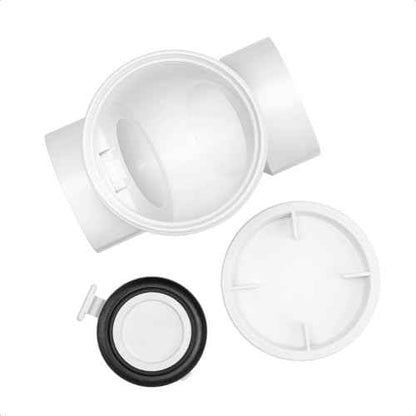 4" PVC Backwater Valve, 4 Inch Back Flow Preventer Valve, Backflow Water Valve Prevents Sewage Backflow