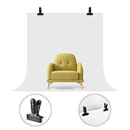Backdrop Spring Clamps - 2 Pack of 4" Heavy Duty Clips for Photography Background Stands, Woodworking & Home Improvement Projects