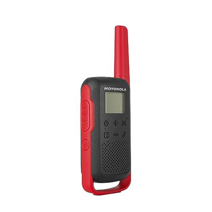 Motorola Solutions, Portable FRS, T210, Talkabout, Two-Way Radios, Rechargeable, 22 Channel, 20 Mile, Black W/Red, 2 Pack