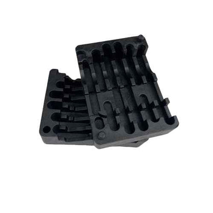 Multifunctional Automotive Replacement Parts Tool Holder - Sleek Black Nylon Reinforced Desk Organizer Block