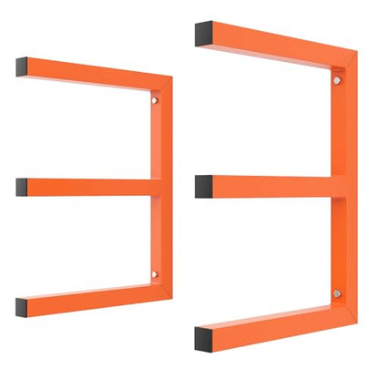 WALMANN Garage Wall Mounted Lumber Storage Rack, Overhead Heavy Duty One-Piece Design Lumber Rack for Woodworking Shop(1 Pair)