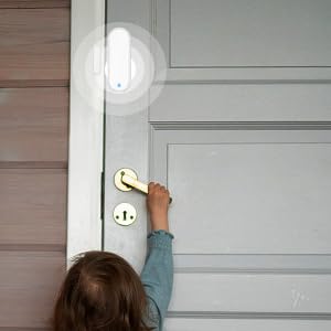 HEIMAN WiFi Door Sensor, Check Door Open/Closed Status, Smart Window Door Contact Sensor Alarm for Home Security, APP Remote Notification, Door Open Detector Compatible with Alexa and Google Assistant