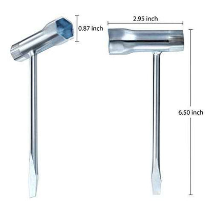 Mudder 3 Pack Chainsaw Wrench Scrench Tool Replacement, 13 by 19 mm Chainsaw Wrench Scrench T Spanner Tool Remover for Saws Chains Nuts Combination Screwdriver