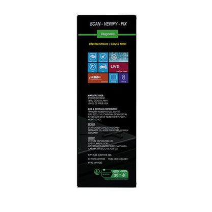 MOTOPOWER MP69040 Car OBD2 Scanner Check Engine Fault Code Reader Diagnostic Scan Tool, Black