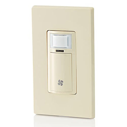 Leviton Humidity Sensor Switch for Bathroom Exhaust Fan, Automate Ventilation, Air Circulation, Moisture Control, ¼ HP, Single Pole, DHS05-1LW, White