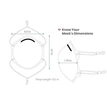Well Before NIOSH Approved N99 Respirator Masks - Breathable & Comfortable - Pack of 10