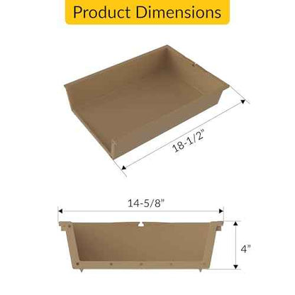Plastic Drawer - 15"W X 4"H - Tp154