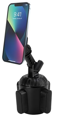Scosche MAGWDM MagicMount Magnetic Car Phone Holder - Strong Magnet Mount for iPhone and Android - Secure Magnetic Cell Phone Mount for Window/Dash - Universal 360° Adjustable Mobile Cellphone Holder