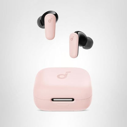 Soundcore P30i by Anker Noise Cancelling Earbuds, Strong and Smart Noise Cancelling, Powerful Bass, 45H Playtime, 2-in-1 Case and Phone Stand, IP54, Wireless Earbuds, Bluetooth 5.4 (Pink)