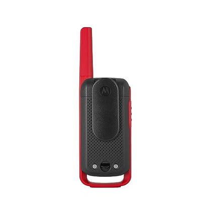 Motorola Solutions, Portable FRS, T210, Talkabout, Two-Way Radios, Rechargeable, 22 Channel, 20 Mile, Black W/Red, 2 Pack