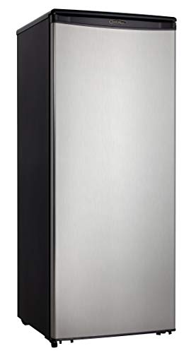 Danby Designer DAR110A1BSLDD 11 Cu.Ft. Apartment Refrigerator in Fingerprint Free Stainless Finish, Full Fridge for Condo, House, Small Kitchen, E-Star Rated, Spotless Steel