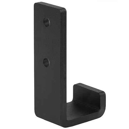 2 Pack 8" Black Steel J Hook, Extra Heavy Duty Wall Mount Utility Hook for Hanging, Garage, Load 330 lbs, 1/4" Thick
