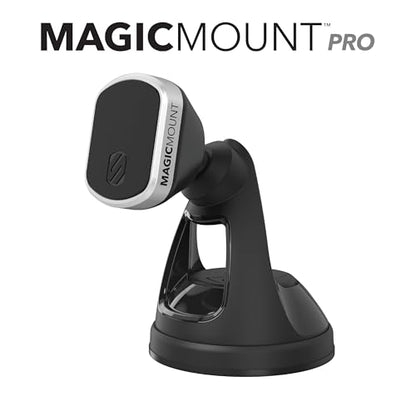 Scosche MMWSM-2PKXCES0 MagicMount Select Magnetic Car Phone Holder Mount for iPhone and Android - 2 Pack - Secure Magnetic Cell Phone Mount for Car Window or Dash - Universal 360° Adjustable Head