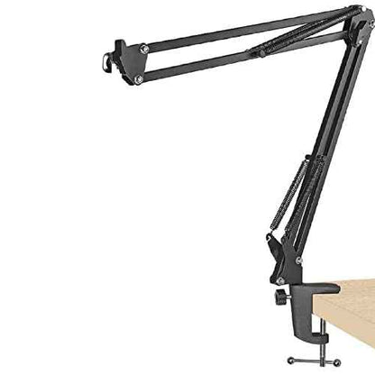 Replacement Aluminum Alloy Universal Bracket Adjustable C-Clamp Desk Light Mounting Bracket Cantilever Bracket for Microphone Arm and Desktop Table Lamp