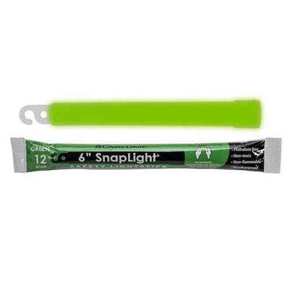 Cyalume Glow Sticks Military Grade Lightstick - Premium Green 6¡± SnapLight Emergency Chemical Light Stick with 12 Hour Duration , 10 Pack