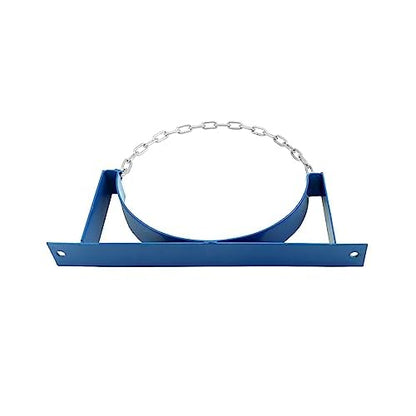 QWORK Steel Wall-Mounted Bracket for Cylinder, 4 Pack Gas Cylinder Bracket with Screws and Safety Chain Supported