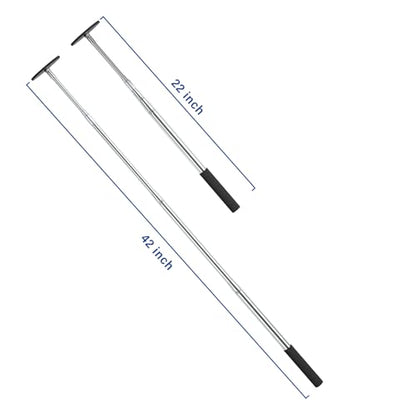 Telescoping Magnetic Pickup Tool - 58LB Strength, Extends 16"-42" with Bendable Metal Hose for Easy Nail/Screw Retrieval