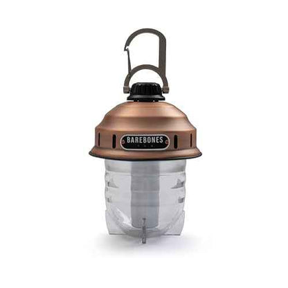 Barebones Beacon Hanging Light ? Copper, Rechargeable LED Camping Lantern with Adjustable Brightness ? Weatherproof Vintage-Style Hanging Lantern for Outdoor Adventures and Year-Round Use