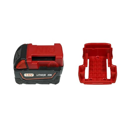 11pcs Tool Holders and 11pcs Battery Holder Compatible with Milwaukee M18 18V Wall Mount Hanger Battery Drill Tool with Screws