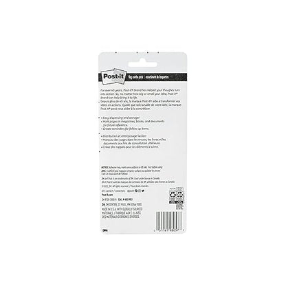 Post-it Flags Combo Pack, 4 On-The-Go Dispensers/Pack, 120 .94 in Wide and 200 .47 in Wide Flags, Assorted Colors (683-XL1)