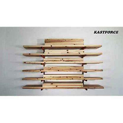 KF1006 Lumber Storage Rack 6-Level System 110 lbs (50kg) per Level with Durable Sheet Metal Screws, Wood Rack