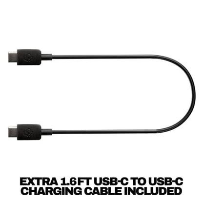 Skullcandy Hesh Evo Wireless Over-Ear Bluetooth Headphones with Extra USB-C Charging Cable, Noise Isolating, 36 Hours Battery, Foldable Lightweight Design, Microphone for iPhone Android - Bone
