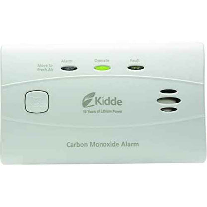 Kidde Carbon Monoxide Detector with 10-Year Battery, 3 LEDs, Replacement Indicator, Test-Reset Button