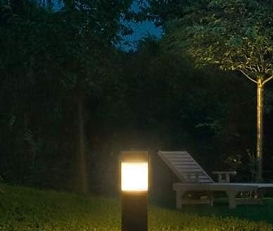 LED Bollard Landscape Lights 25" 10W 3CCT 3000K/4000K/5000K 120-277V Commercial/Residential Lighting Fixture for Garden, Pathway, Driveway. Rated IP65 Suitable for Wet Locations, ETL Listed (4 Pack)