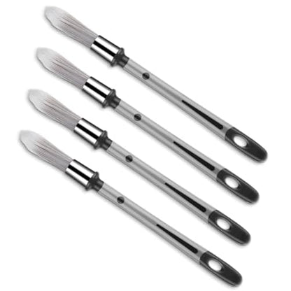 4pcs Small Paint Brush for Walls, 8.3 Inch Touch Up Tool for Baseboards Furniture, and House Wall Corners