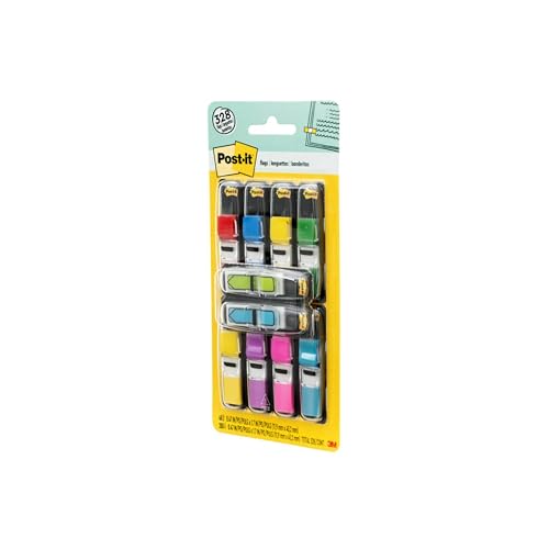Post-it Flags Value Pack, 35/Dispenser, 8 Dispensers/Pack, .47 in Wide, Assorted Colors, Includes 48 Free Arrow Flags (683-VAD1)