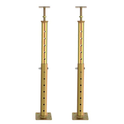 2 Pcs Adjustable House Floor Jacks, 18"-36¡±(1'5"-3') Height Range, Heavy Duty Support Joist Beam Basement Jack Post Pole for Leveling, Maximum Height Capacity 5570lbs, Galvanized