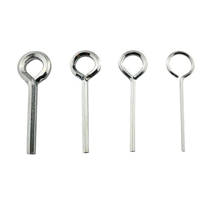 5IN1 Ring Allen Wrench Set - 5/64" 1/8" 5/32" 7/32" Allen Key Door Keys with 1 Keychain for Push Bar Panic Exit Device