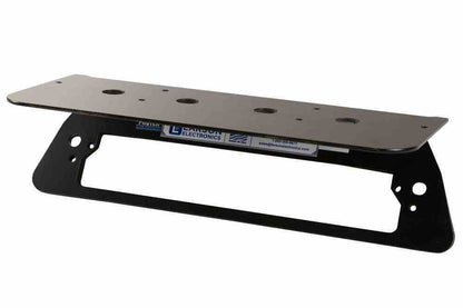 Compatible - No-Drill Antenna Mounting Plate, Fits 2021 Chevrolet Silverado 2500HD w/o Spoiler, Permanent - No Cam - Black