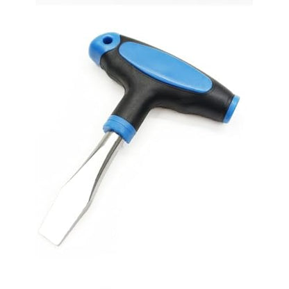10mm T Handle Flat Head Screwdriver with Ergonomic Plastic Handle Wide Flathead Screwdriver for Slotted Screws, Used on Quick Release Plate, Camera Tripod Monopod and General Maintenance